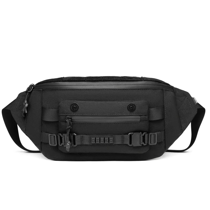 Tactical Waist Bag Function Breast Large Capacity Male Crossbody Outdoor Waterproof - Waterproof