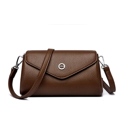 Multi-Layer PU Leather Crossbody Bag for Women