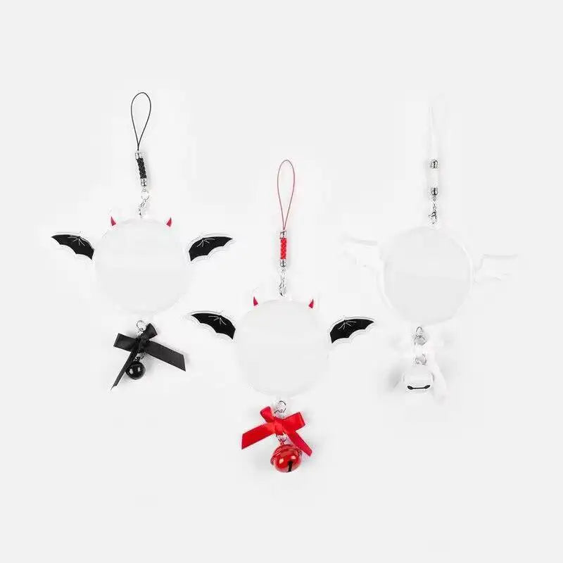 Ita Bag Pin Badge Protector – Angel & Devil Wings with Bell Charm