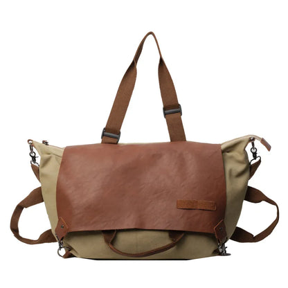 Tote Bag Women Leisure Travel Sports Fitness Crossbody Large Capacity Portable Canvas