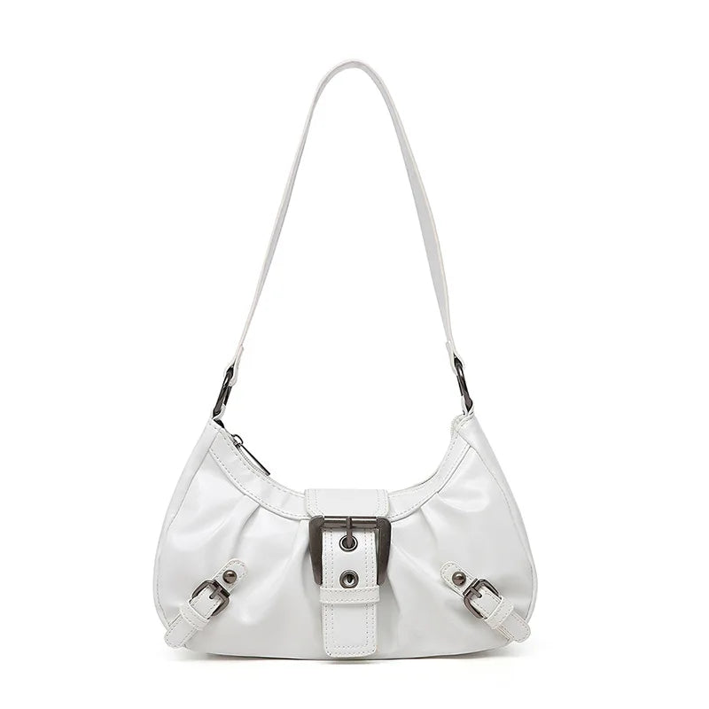 Y2k Retro Pleated Hobo Shoulder Bag Women Selling Maillard Style Underarm Clutch Handbags Travel