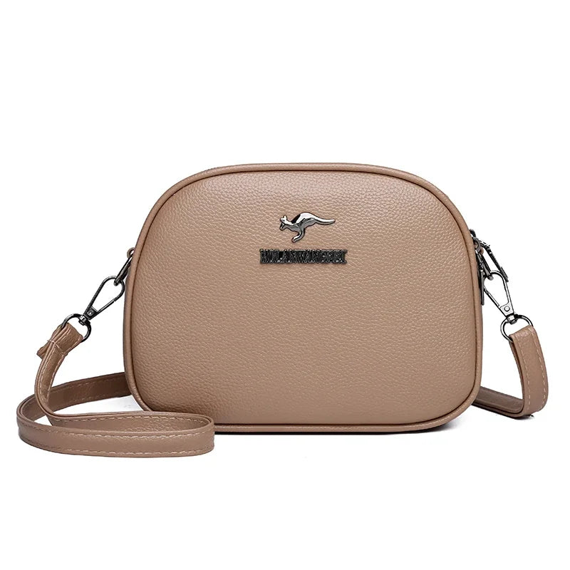 Women's Crossbody Bag – Multi-Pocket PU Leather Shoulder Handbag