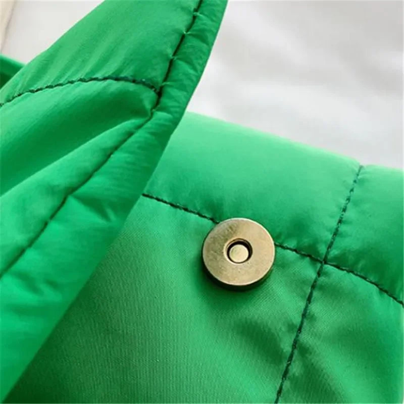 Space Cotton Down Jacket Shoulder Bag Strap Adjustment