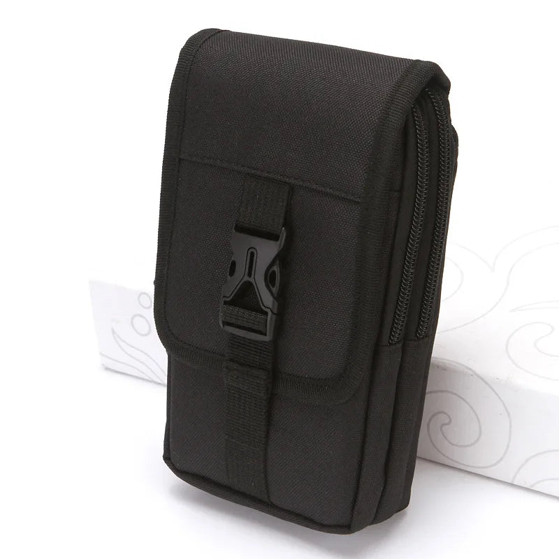 7-Inch Mobile Phone Waist Bag Wear-Resistant Oxford Fabric Belt Waist Bag Waist Hanging Bag Mobile