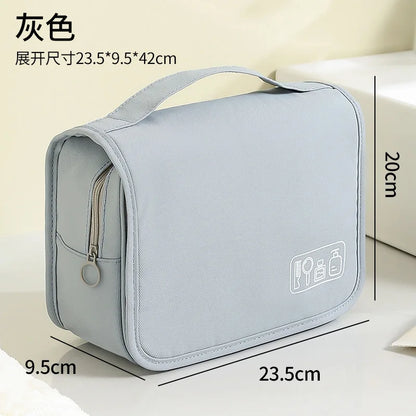 Hook Flip Cover Wash Bag Travel Waterproof Storage Makeup Large Capacity Ladies - Waterproof