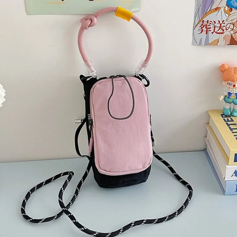 Nylon Phone Crossbody Bag – Women's Mini Sports Shoulder Bag
