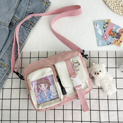 Stylish Nylon Small Messenger Bag Student Girls Chic Shoulder Bag