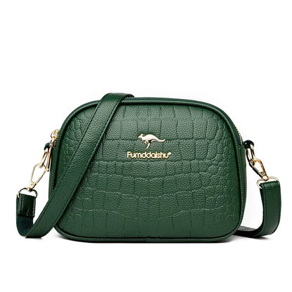 Women's Crossbody Bag – Multi-Pocket PU Leather Shoulder Handbag