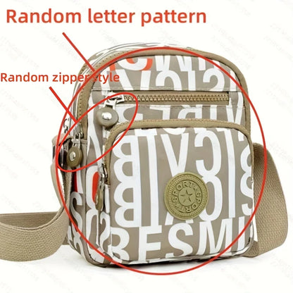 Oxford Cloth Crossbody Bag Women Multi-Pocket Messenger Bag
