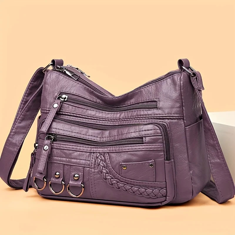 Multi-Pocket Crossbody Bag for Women – Large Capacity Shoulder Purse