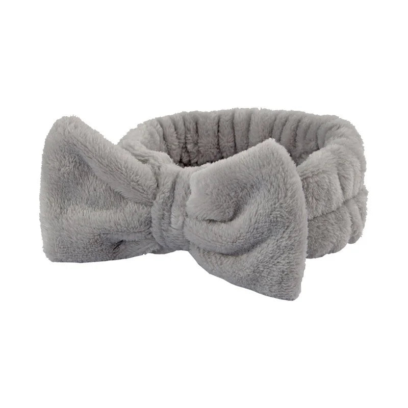 Coral Fleece Spa Headband & Wristband Skincare Set