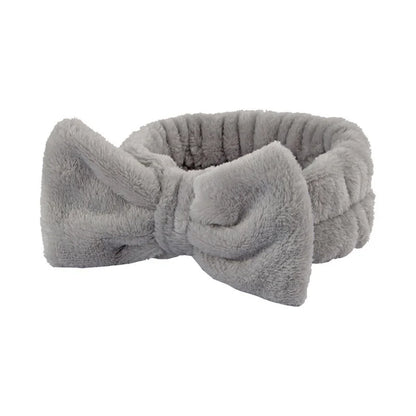 Coral Fleece Spa Headband & Wristband Skincare Set