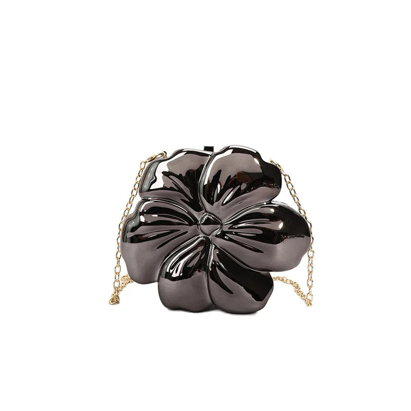 Creative Acrylic Flower Bag Banquet Dinner Party Bag Women Fashionable Socialite Shoulder Crossbody