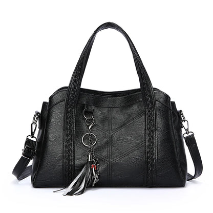 3-Layer Women's Crossbody Bag – PU Leather Shoulder Handbag