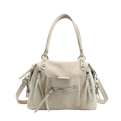 Large Capacity Suede Crossbody Shoulder Bag for Women
