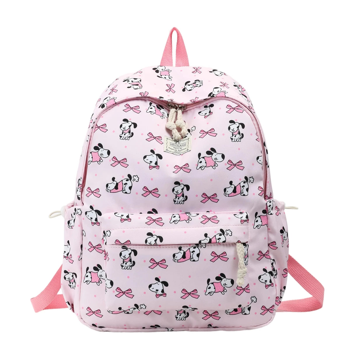 Exquisite Cute Cartoon Animal Printed Backpack Nylon Lightweight Large Capacity Casual Campus