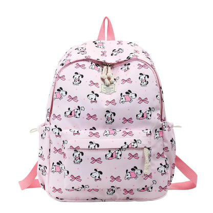 Exquisite Cute Cartoon Animal Printed Backpack Nylon Lightweight Large Capacity Casual Campus