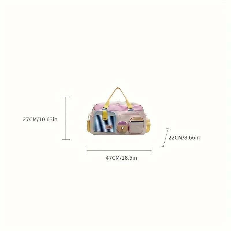 Dopamine Casual Travel Bag Women Lightweight Gym Yoga Swim Fitness Duffel
