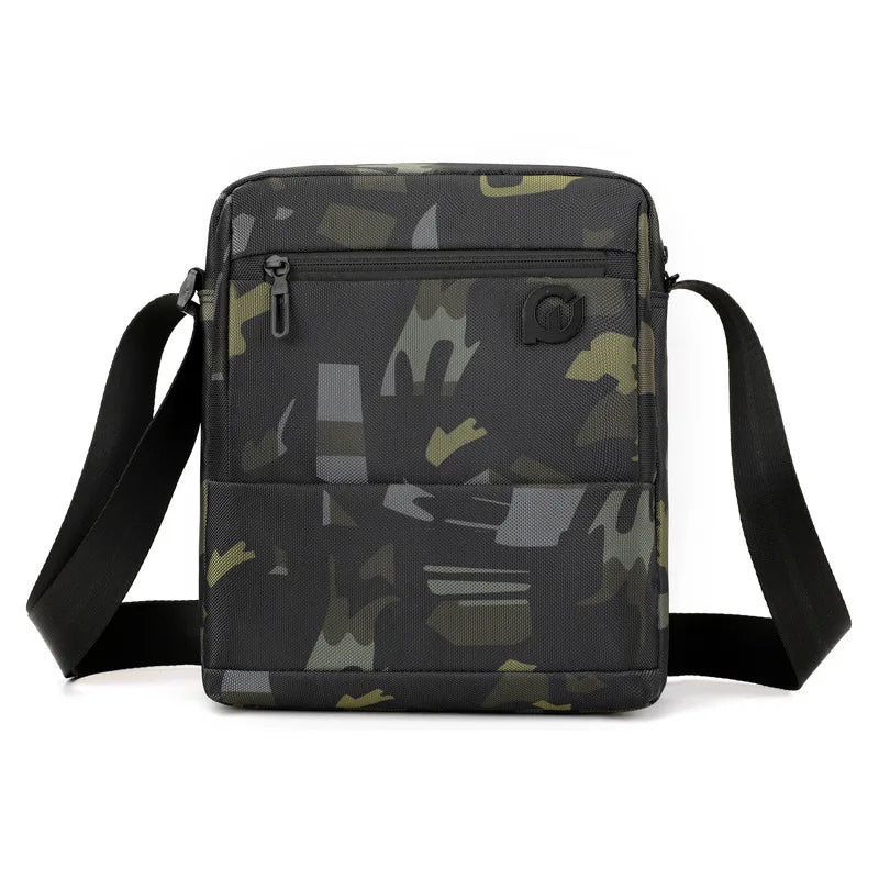 Men S Waterproof Travel Leisure Cross-Body Backpack Large Capacity Wear-Resistant One Shoulder
