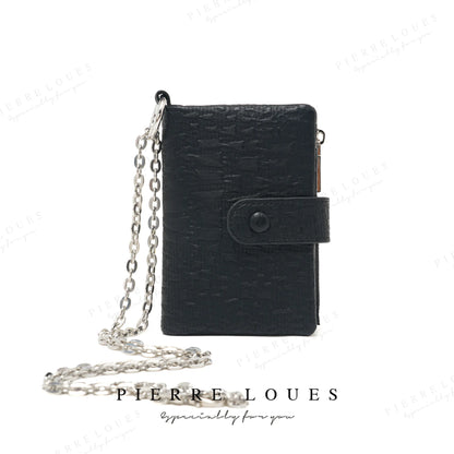 Purse Short Female Buckle Large Capacity Wallet Change Card Storage Multi-Function Chain Handheld