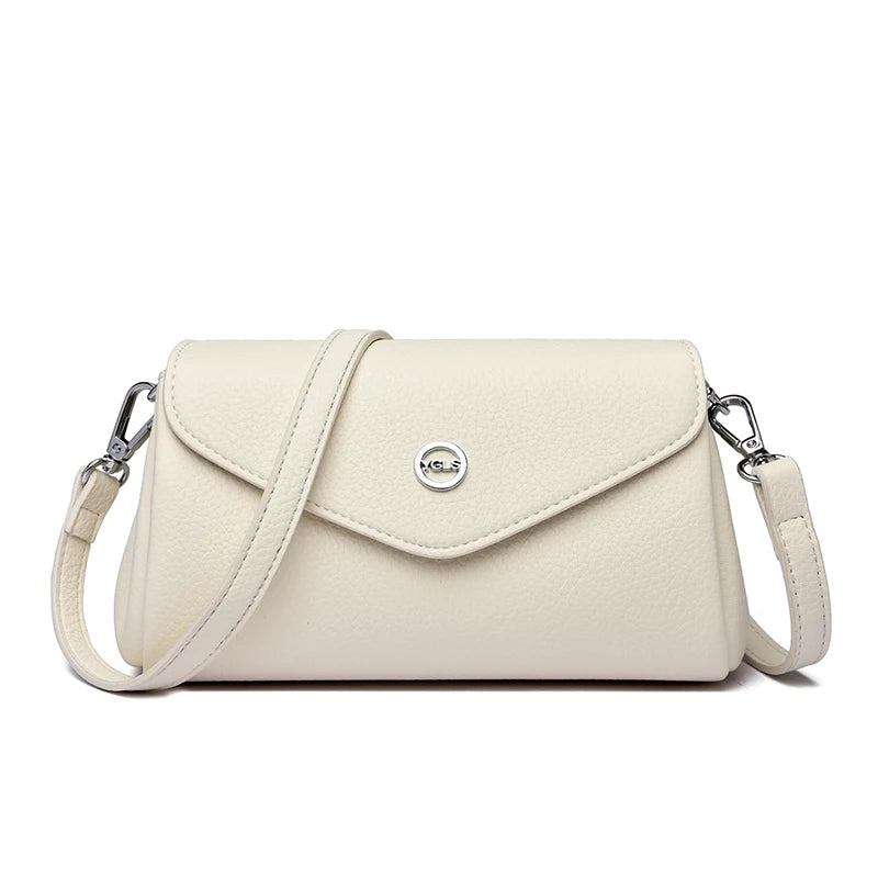 Multi-Layer PU Leather Crossbody Bag for Women