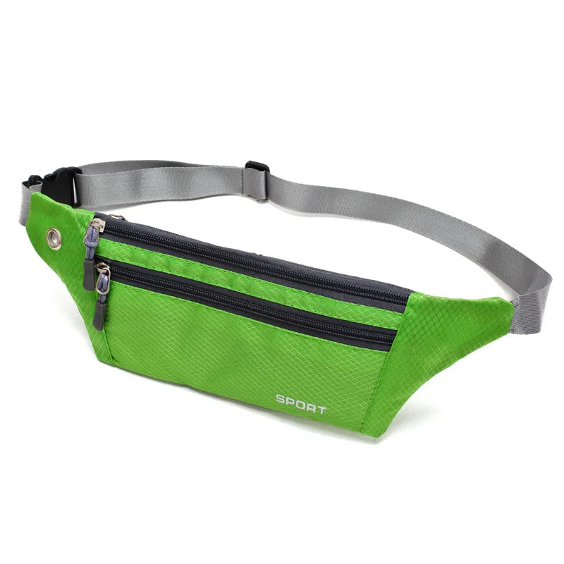 Homefish Multifunctional Nylon Chest Waist Bag Unisex Running Belt Pouch Mobile Phone Pocket Outdoor