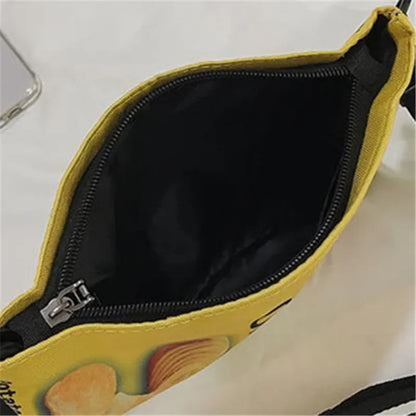 Potato Chip Crossbody Bag – Funny Novelty Shoulder Bag