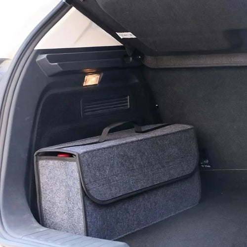 Car Trunk Organizer – Foldable Felt Storage Box for Auto