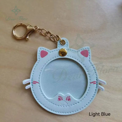 Cat Shape Badge Display Holder – 58mm Pin Protective Cover for Ita Bag