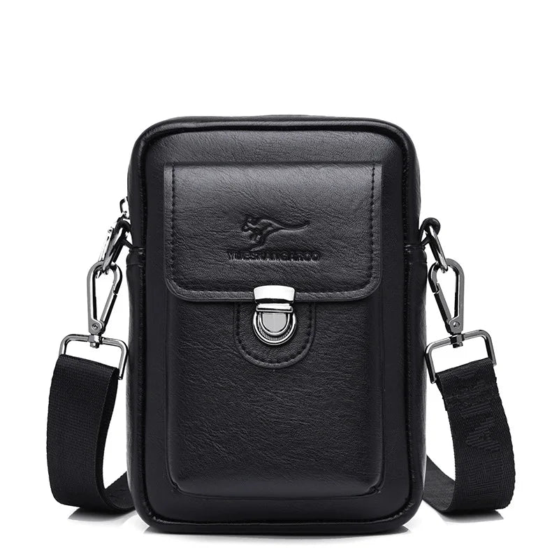 Mobile Phone Storage Men S Crossbody Buckle Small Backpack