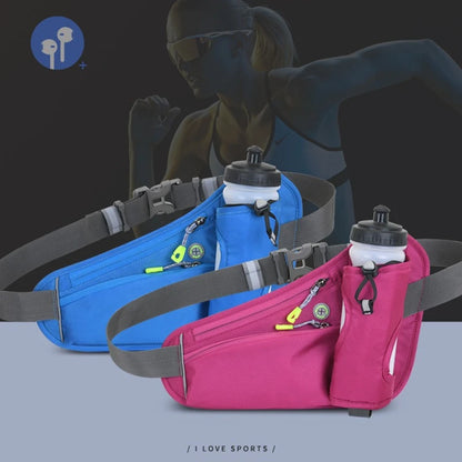 Running Waist Belt Bag with Water Bottle Holder & Phone Pouch