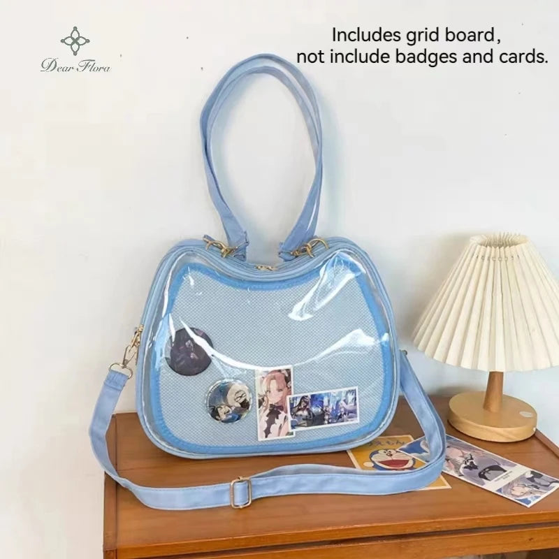 Cat-Shaped Ita Bag – Transparent Crossbody Shoulder Bag