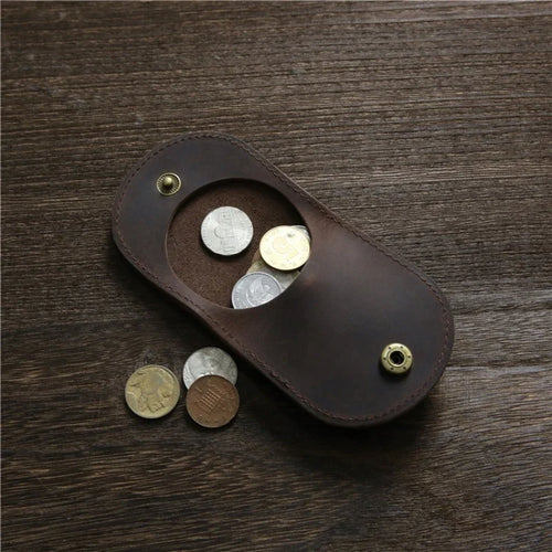 Women S Small Genuine Leather Coin Wallet Children Mini Purses Hasp Money Clip Clutch Hobo Bags Men