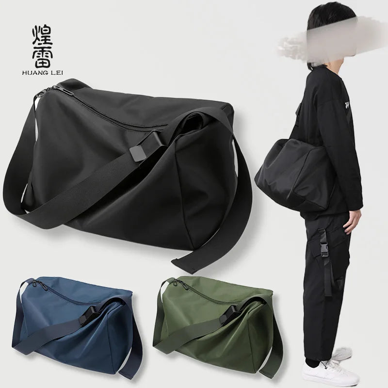 Men Women Shoulder Large Capacity Simple Lightweight Waterproof Travel Fitness Portable Leisure