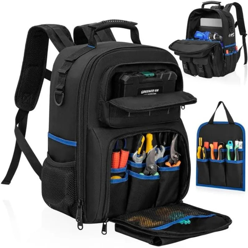 Wear-Resistant Oxford Cloth Tool Storage Backpack Hardware Accessories - Waterproof