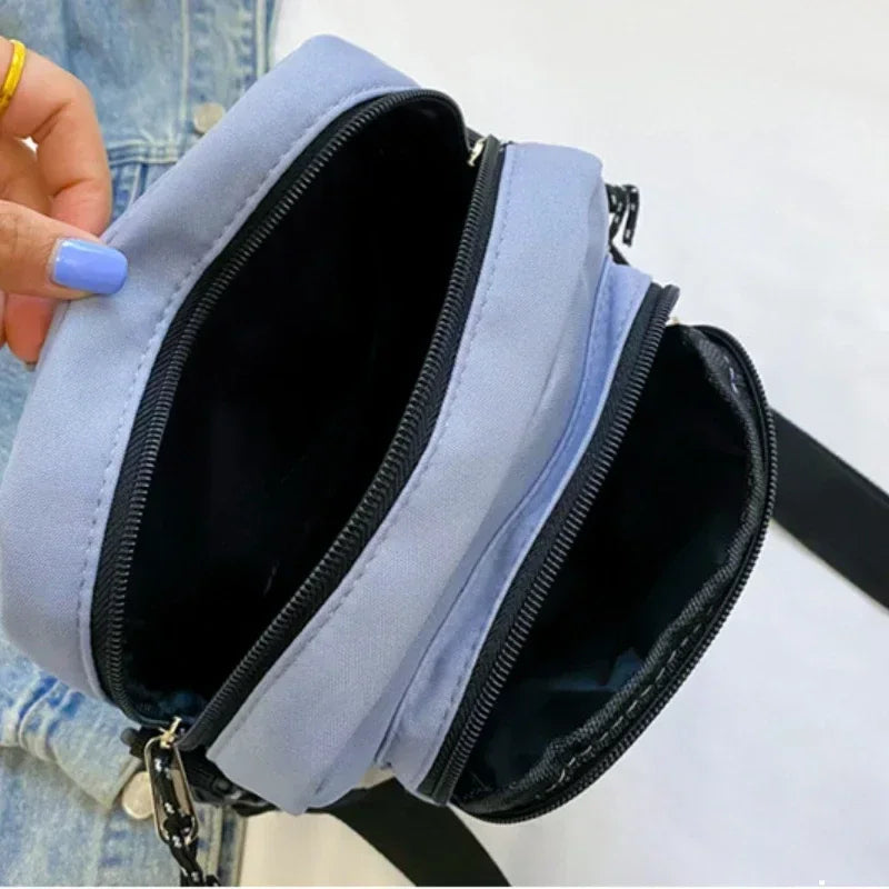 Korean Crossbody Bags Women Men Unisex Itabag Transparent Pocket Phone Bag Purse Small Shoulder Ita