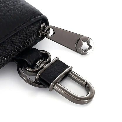 Car Key Bag Men S Mini Women Leather Zipper Compact Simple Premium Storage