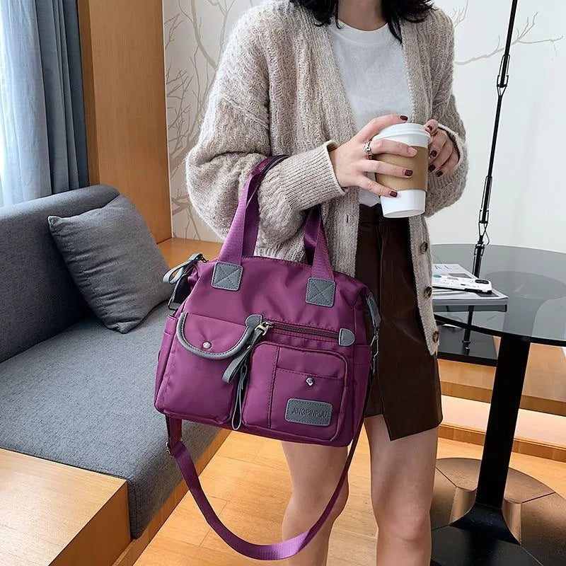 Large Capacity Waterproof Nylon Tote Bag for Women