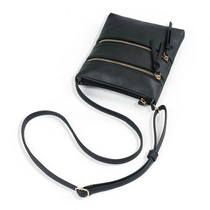 Crossbody Bag for Women – Multi Pocket Faux Leather Shoulder Purse