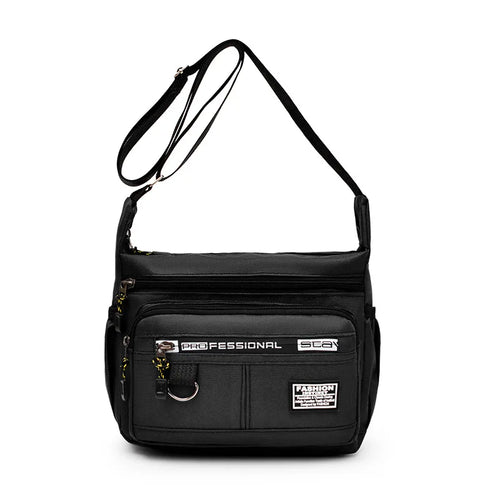 Design Oxford Shoulder Bag Large Capacity Men S Casual Multi-Layer Pocket Single Crossbody Luxury