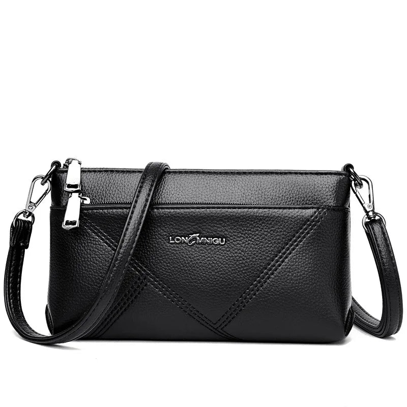 Horizontal Square-Shaped Crossbody Bag Simple Ladies Clutch Multi-Functional Commuting