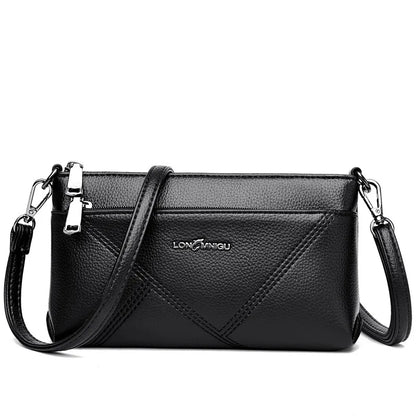 Horizontal Square-Shaped Crossbody Bag Simple Ladies Clutch Multi-Functional Commuting