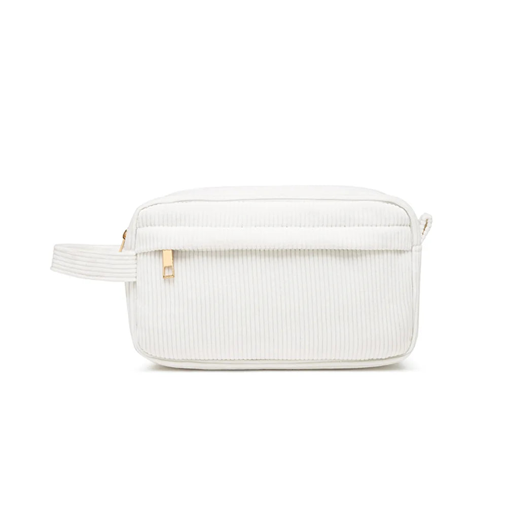 Corduroys Cosmetic Bag Simple Mini Portable Cosmetics Lipstick Storage Large Capacity