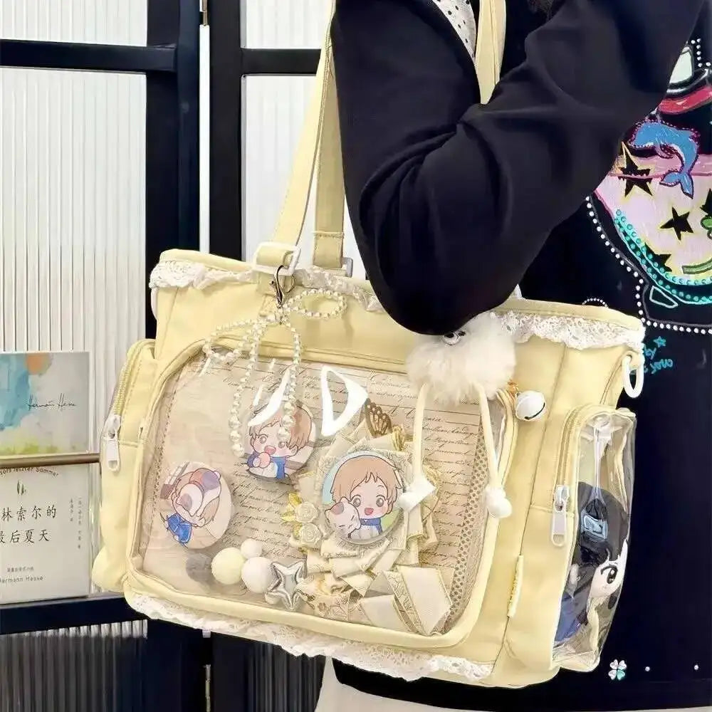Ita Bag Transparent Window Tote for Anime & Lolita Fans