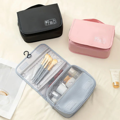 Hook Flip Cover Wash Bag Travel Waterproof Storage Makeup Large Capacity Ladies - Waterproof