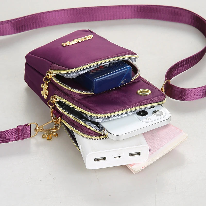 Mobile Phone Bag Women S Crossbody Mini Bag Mom Mommy Coin Bag Neck Hanging Running Cover