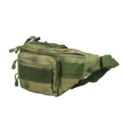 Wear-Resistant Oxford Fabric Outdoor Cycling Camouflage Waist Bag Tactical Chest Large Capacity Men