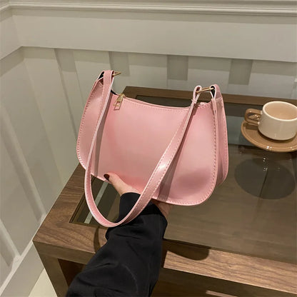 Korean Style Baguette Shoulder Bag for Women