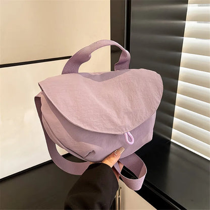 Lightweight Women S Bag Stylish Canvas Cross Bags Nylon Tote Y2k Bag Solid Color Waterproof Shoulder