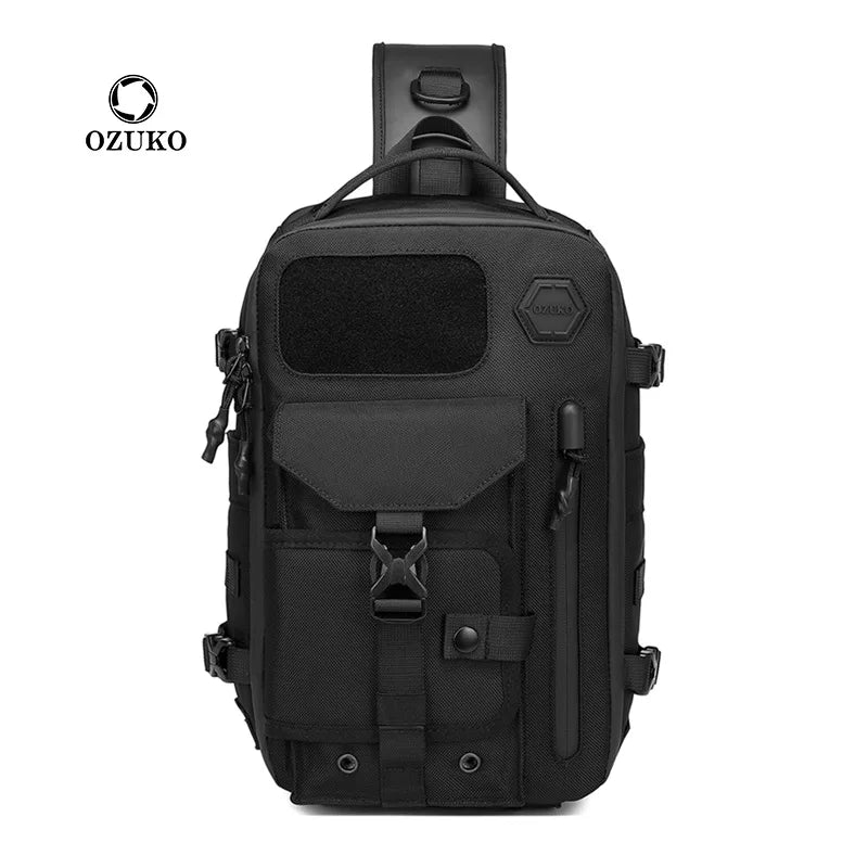 Single-Shoulder Bag Men S Large-Capacity Oxford Fabric Waterproof Crossbody Multi-Functional